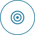 Deductible icon of a target